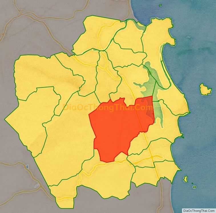 Bản đồ vị trí và địa giới hành chính Xã An Hiệp, huyện Tuy An