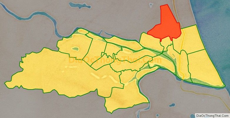 Bản đồ vị trí và địa giới hành chính Phường Quảng Long, thị xã Ba Đồn