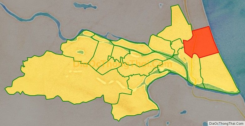 Bản đồ vị trí và địa giới hành chính Phường Quảng Thọ, thị xã Ba Đồn