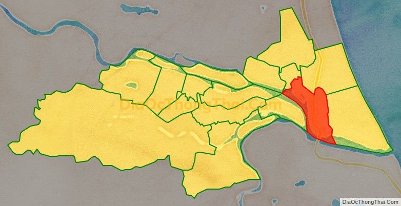 Bản đồ vị trí và địa giới hành chính Phường Quảng Thuận, thị xã Ba Đồn