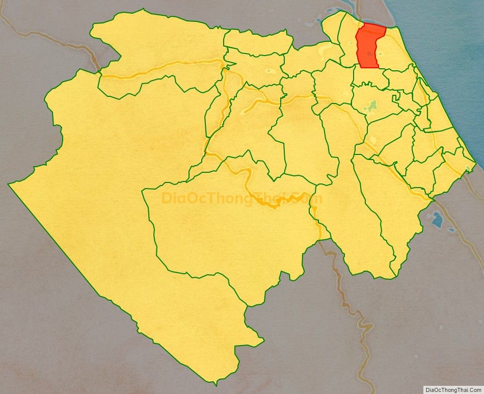 Bản đồ vị trí và địa giới hành chính Xã Bắc Trạch, huyện Bố Trạch