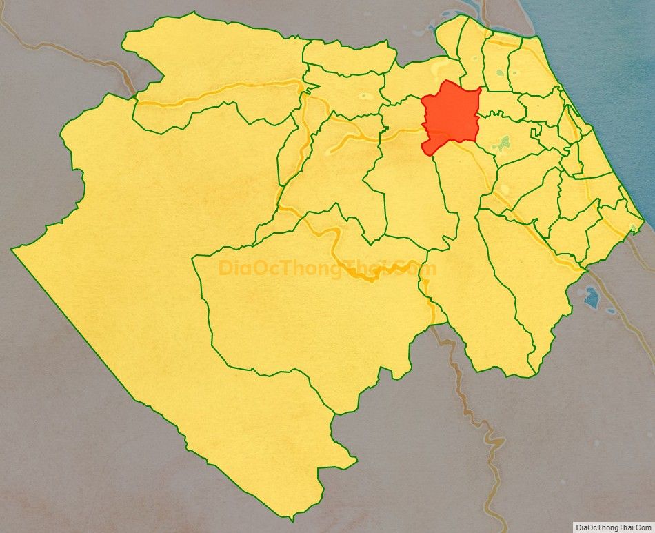 Bản đồ vị trí và địa giới hành chính Xã Cự Nẫm, huyện Bố Trạch