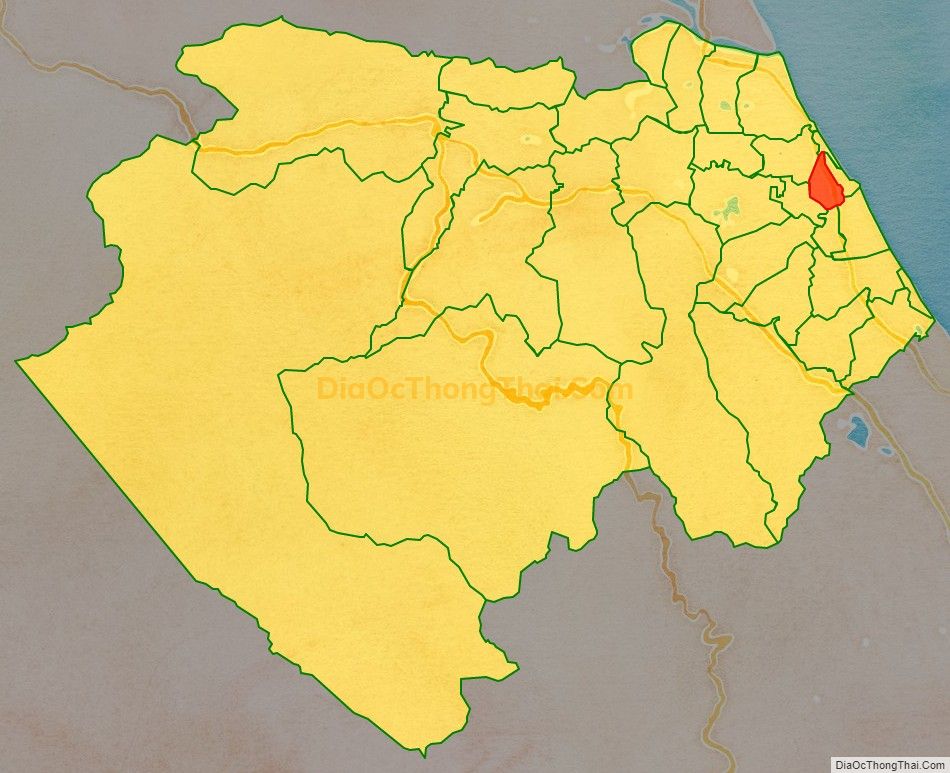 Bản đồ vị trí và địa giới hành chính Xã Đồng Trạch, huyện Bố Trạch