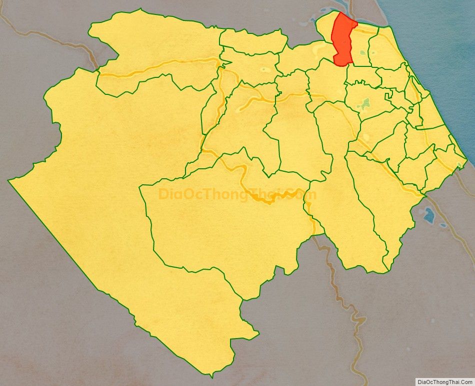 Bản đồ vị trí và địa giới hành chính Xã Hạ Trạch, huyện Bố Trạch
