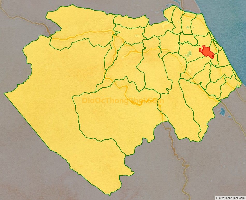 Bản đồ vị trí và địa giới hành chính Xã Hoàn Trạch (cũ), huyện Bố Trạch
