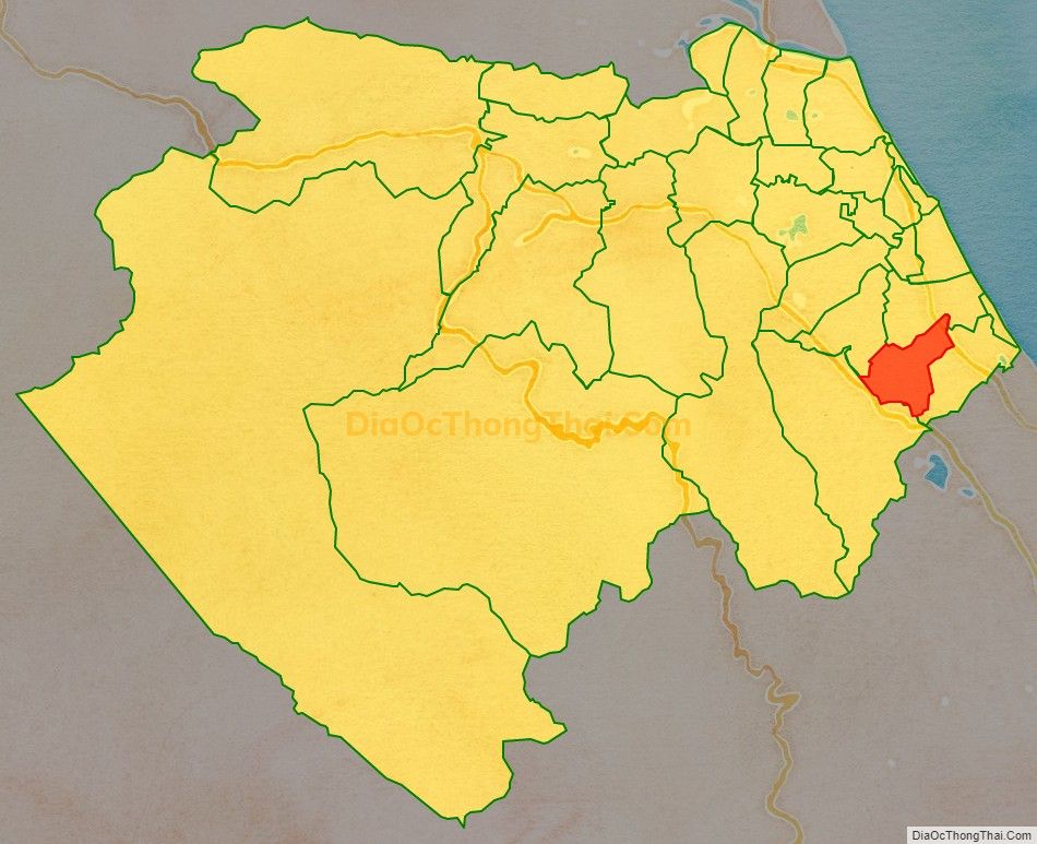 Bản đồ vị trí và địa giới hành chính Xã Nam Trạch, huyện Bố Trạch