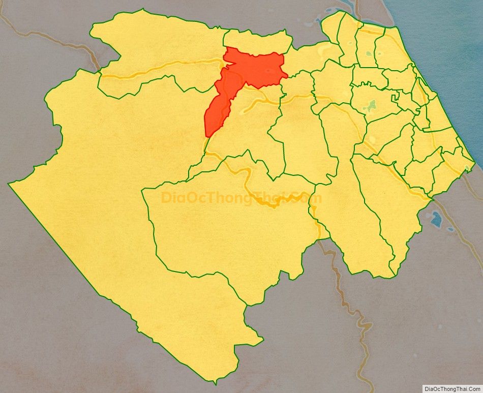Bản đồ vị trí và địa giới hành chính Xã Phúc Trạch, huyện Bố Trạch