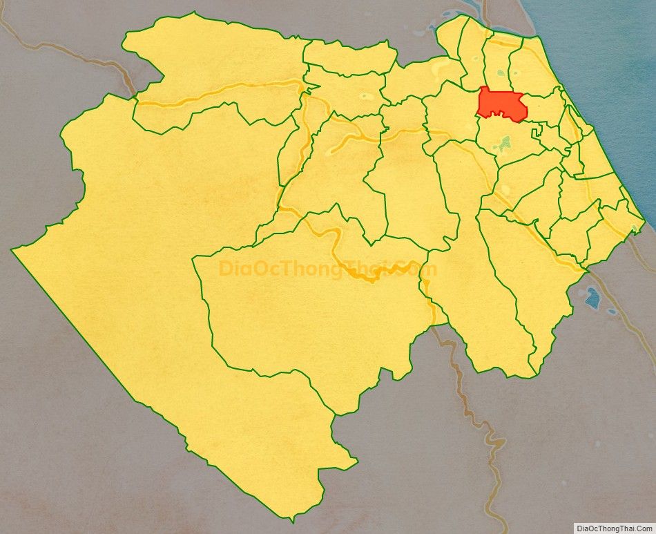 Bản đồ vị trí và địa giới hành chính Xã Sơn Lộc, huyện Bố Trạch