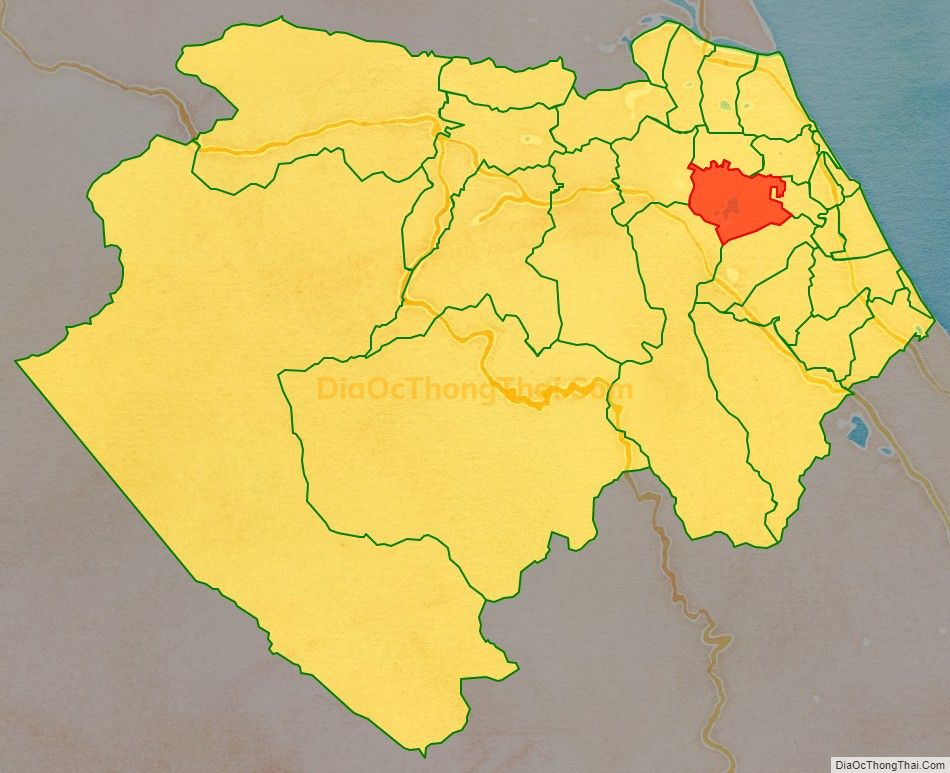 Bản đồ vị trí và địa giới hành chính Xã Vạn Trạch, huyện Bố Trạch