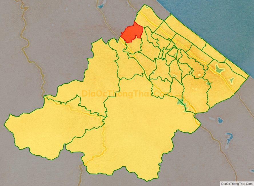 Bản đồ vị trí và địa giới hành chính Xã Hoa Thủy, huyện Lệ Thủy