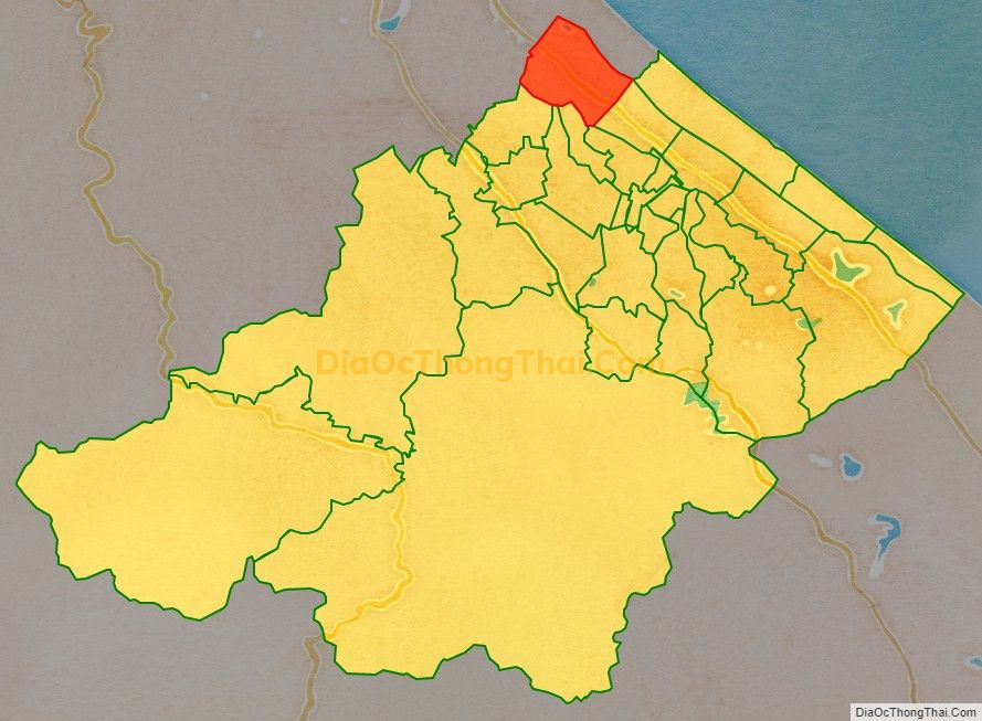 Bản đồ vị trí và địa giới hành chính Xã Hồng Thủy, huyện Lệ Thủy