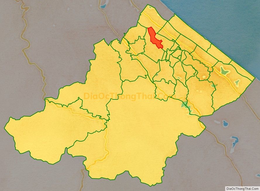 Bản đồ vị trí và địa giới hành chính Xã Lộc Thủy, huyện Lệ Thủy