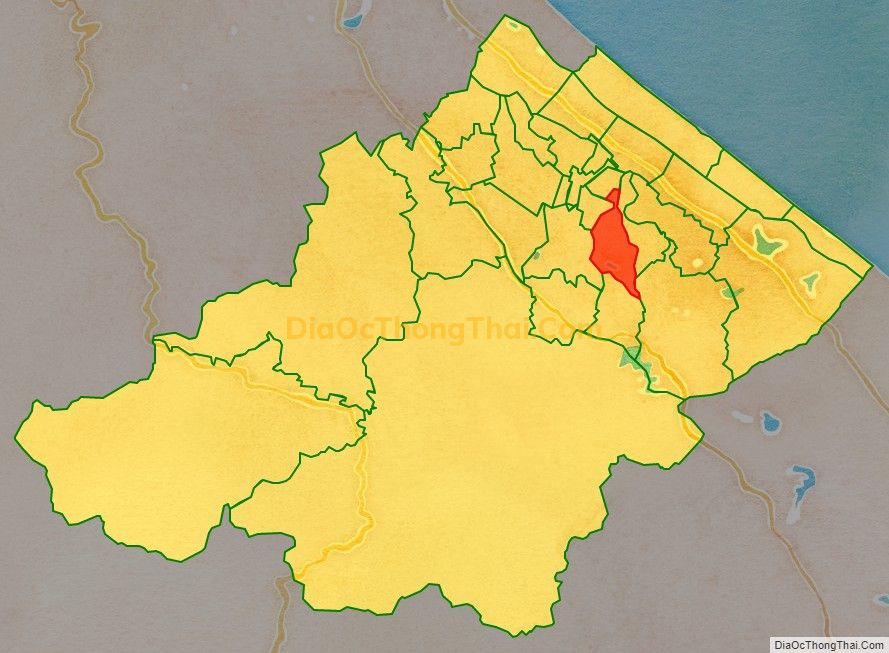 Bản đồ vị trí và địa giới hành chính Xã Mỹ Thủy, huyện Lệ Thủy