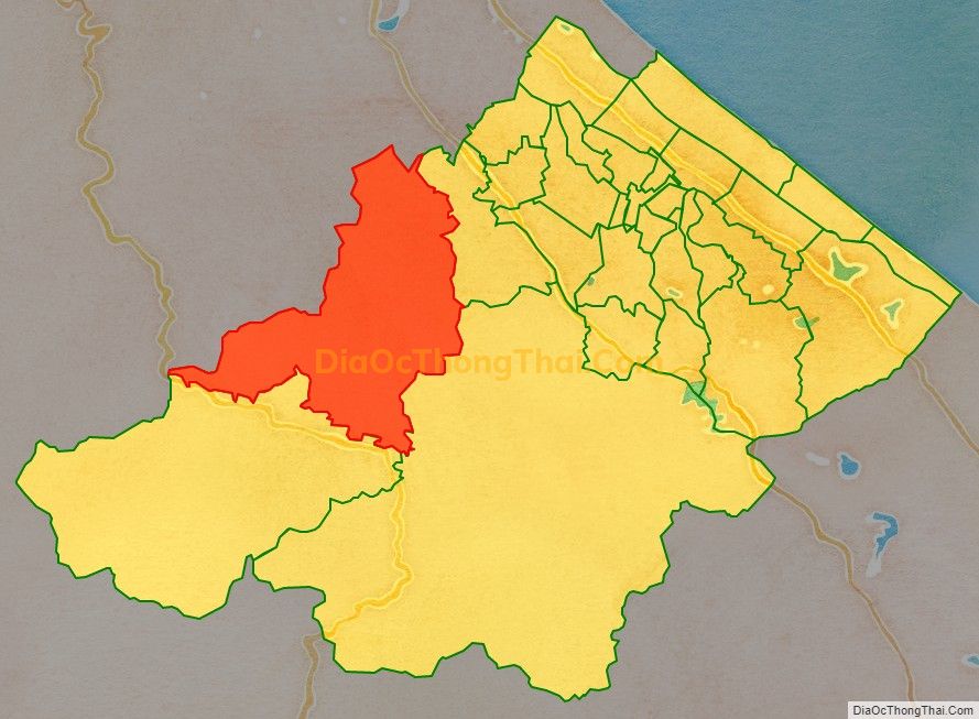 Bản đồ vị trí và địa giới hành chính Xã Ngân Thủy, huyện Lệ Thủy