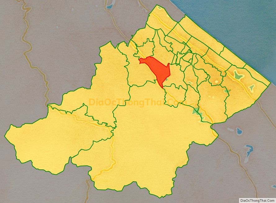 Bản đồ vị trí và địa giới hành chính Xã Phú Thủy, huyện Lệ Thủy