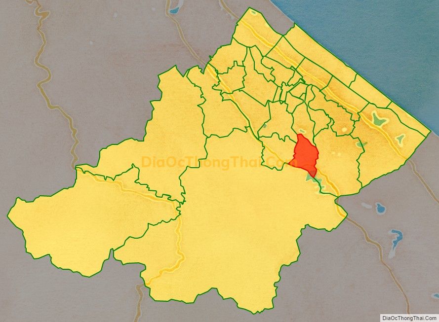 Bản đồ vị trí và địa giới hành chính Xã Văn Thủy (cũ), huyện Lệ Thủy