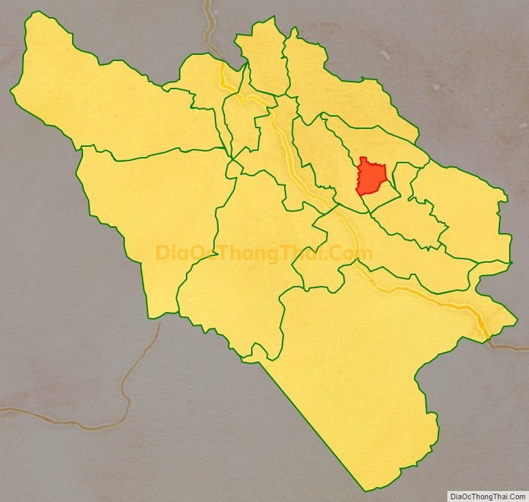 Bản đồ vị trí và địa giới hành chính Thị trấn Quy Đạt, huyện Minh Hóa