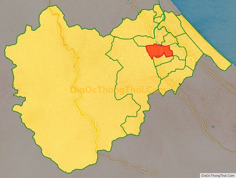Bản đồ vị trí và địa giới hành chính Xã Hiền Ninh, huyện Quảng Ninh