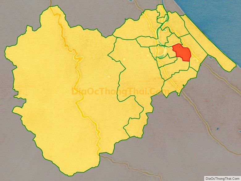 Bản đồ vị trí và địa giới hành chính Xã Tân Ninh, huyện Quảng Ninh