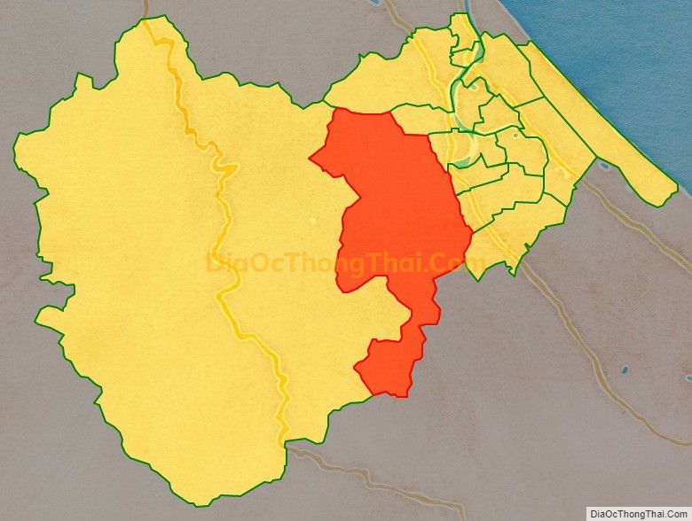 Bản đồ vị trí và địa giới hành chính Xã Trường Xuân, huyện Quảng Ninh