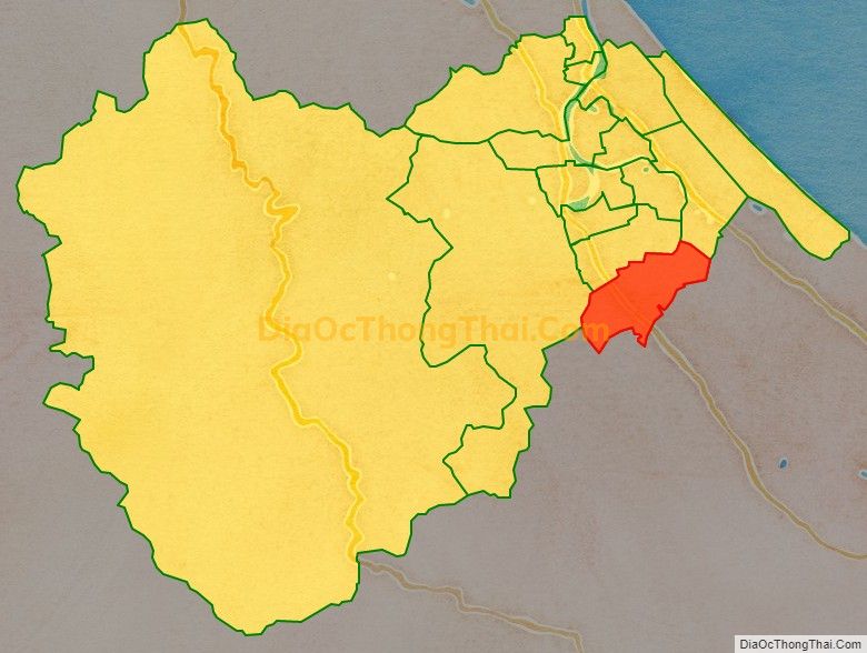 Bản đồ vị trí và địa giới hành chính Xã Vạn Ninh, huyện Quảng Ninh