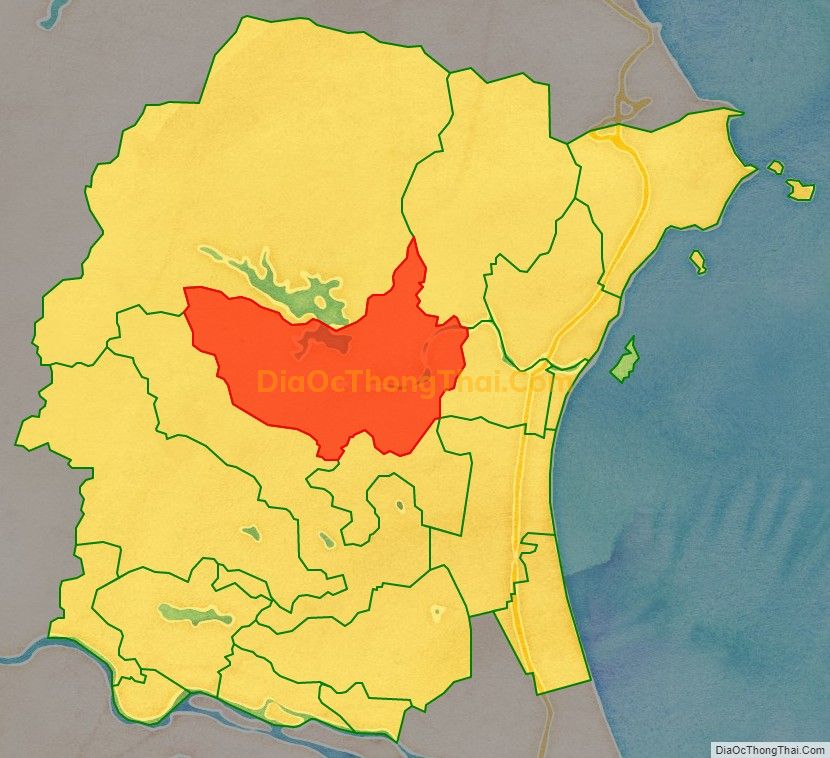 Bản đồ vị trí và địa giới hành chính Xã Quảng Châu, huyện Quảng Trạch