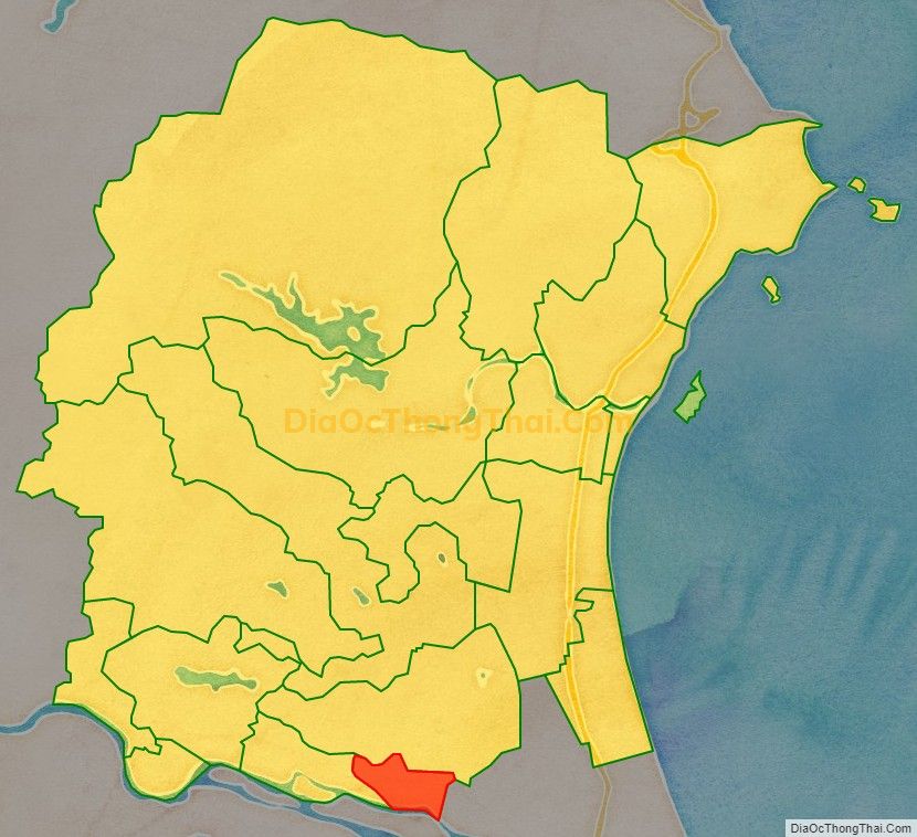 Bản đồ vị trí và địa giới hành chính Xã Quảng Thanh, huyện Quảng Trạch