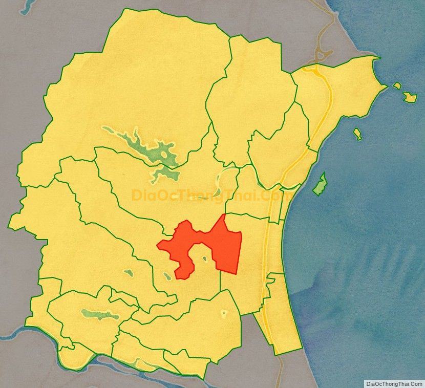 Bản đồ vị trí và địa giới hành chính Xã Quảng Tiến, huyện Quảng Trạch
