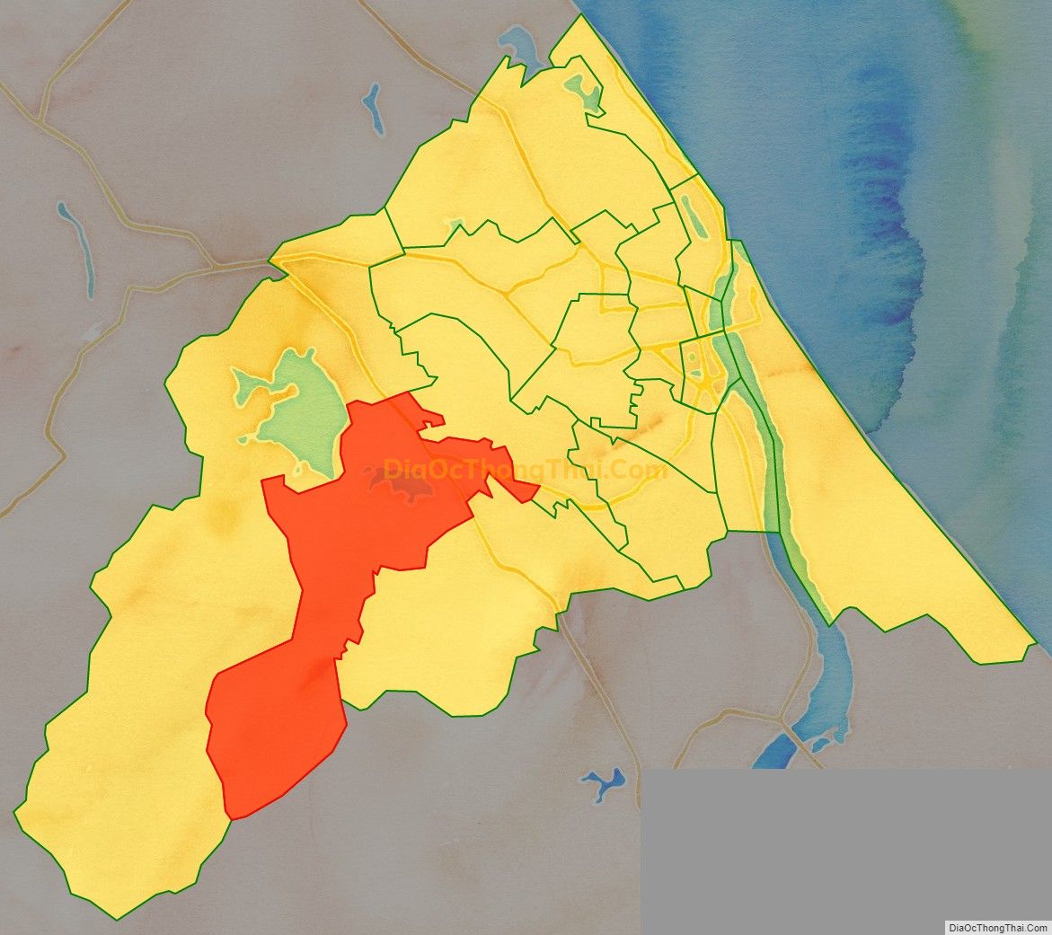 Bản đồ vị trí và địa giới hành chính Phường Đồng Sơn, TP Đồng Hới