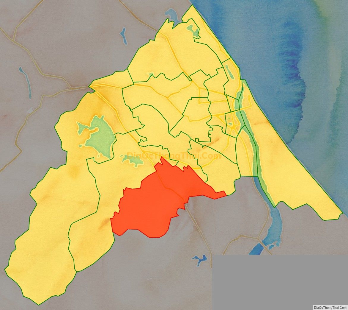 Bản đồ vị trí và địa giới hành chính Xã Nghĩa Ninh, TP Đồng Hới