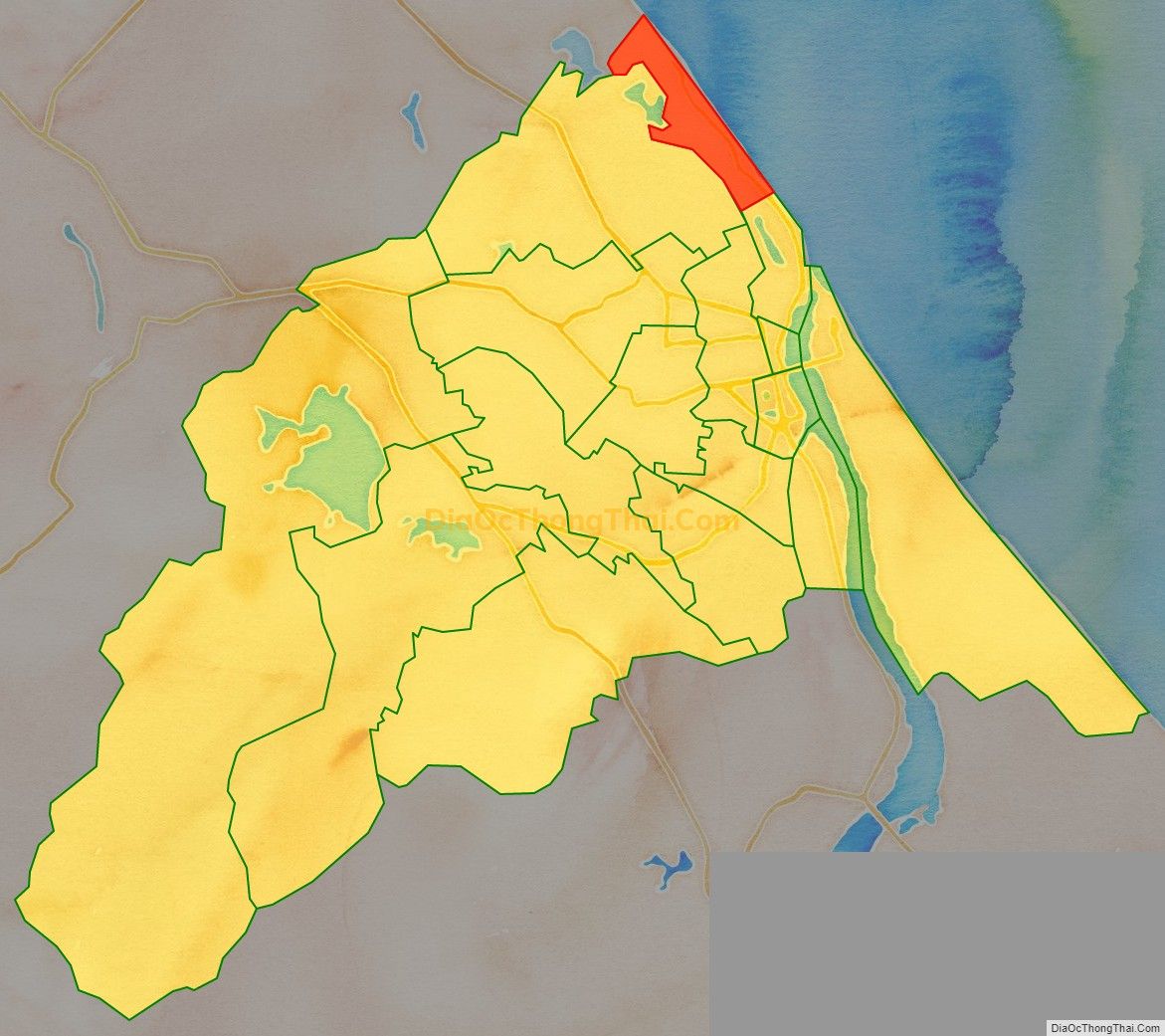 Bản đồ vị trí và địa giới hành chính Xã Quang Phú, TP Đồng Hới