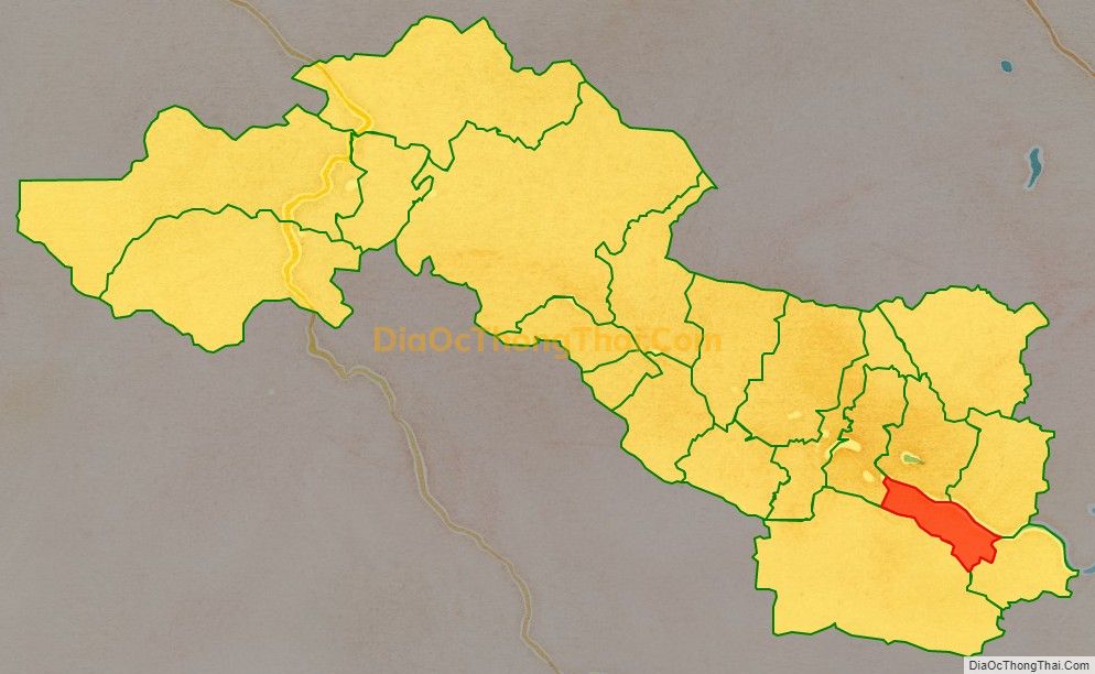 Bản đồ vị trí và địa giới hành chính Xã Châu Hóa, huyện Tuyên Hóa