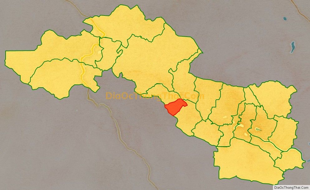 Bản đồ vị trí và địa giới hành chính Thị trấn Đồng Lê, huyện Tuyên Hóa