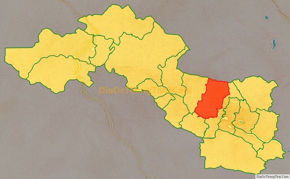 Bản đồ vị trí và địa giới hành chính Xã Thạch Hóa, huyện Tuyên Hóa