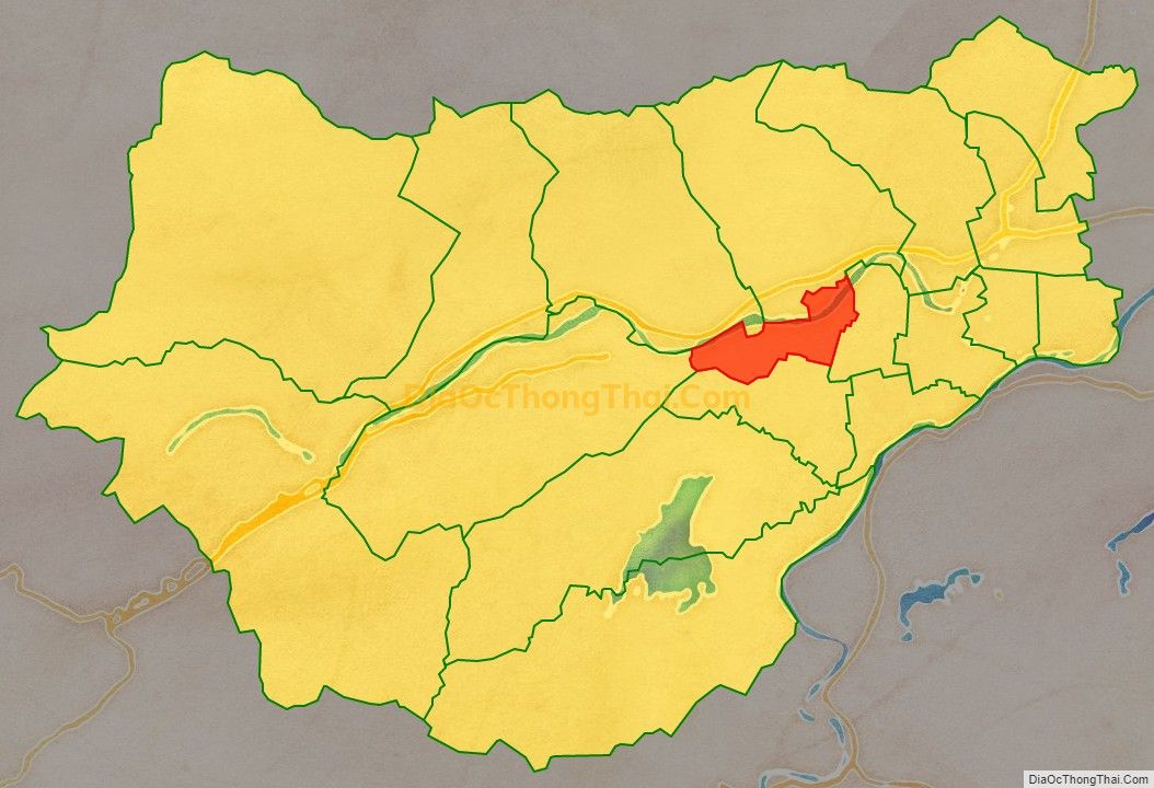 Bản đồ vị trí và địa giới hành chính Xã Đại Phong, huyện Đại Lộc