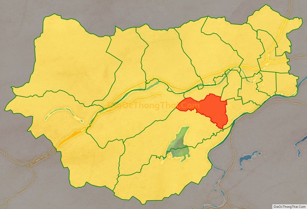 Bản đồ vị trí và địa giới hành chính Xã Đại Tân, huyện Đại Lộc