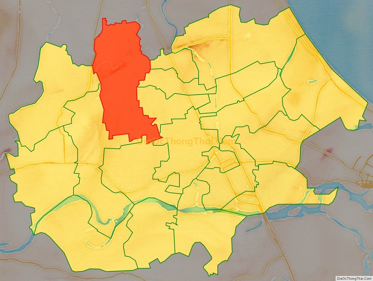 Bản đồ vị trí và địa giới hành chính Xã Điện Hòa, thị xã Điện Bàn