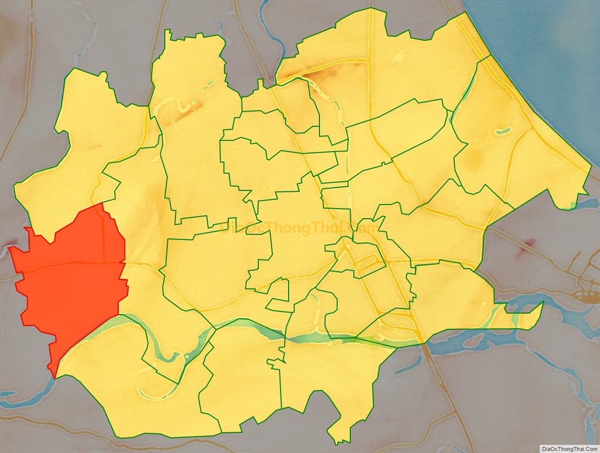 Bản đồ vị trí và địa giới hành chính Xã Điện Hồng, thị xã Điện Bàn