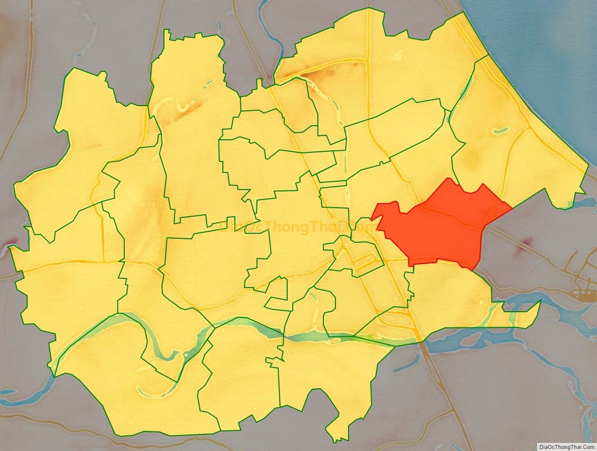 Bản đồ vị trí và địa giới hành chính Phường Điện Nam Đông, thị xã Điện Bàn