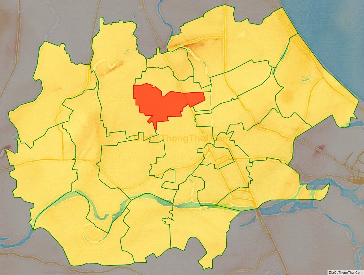 Bản đồ vị trí và địa giới hành chính Xã Điện Thắng Nam, thị xã Điện Bàn