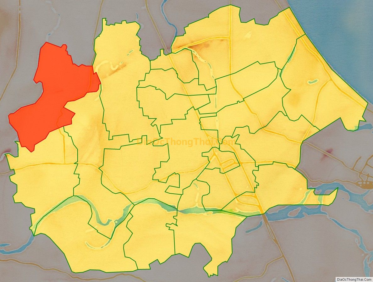 Bản đồ vị trí và địa giới hành chính Xã Điện Tiến, thị xã Điện Bàn