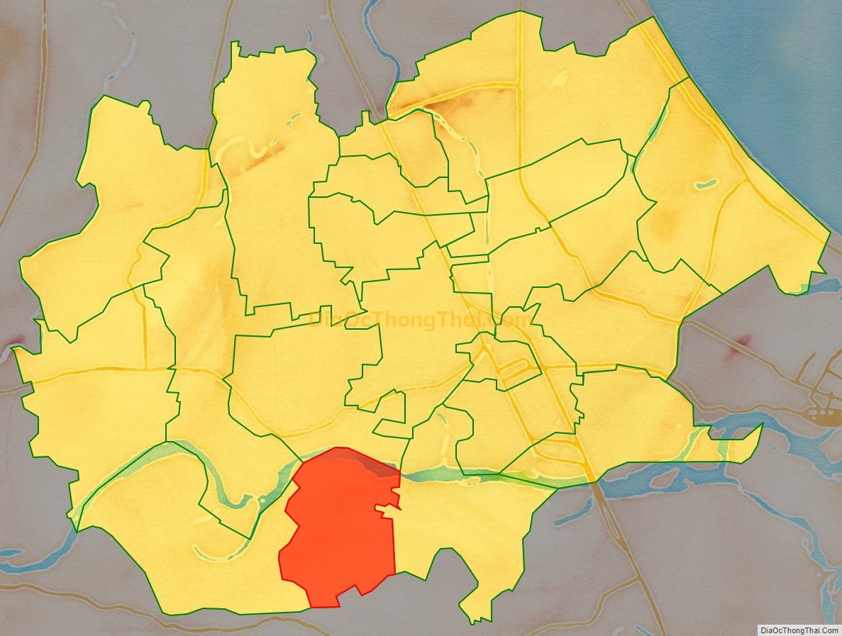 Bản đồ vị trí và địa giới hành chính Xã Điện Trung, thị xã Điện Bàn