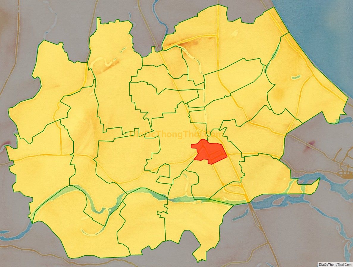 Bản đồ vị trí và địa giới hành chính Phường Vĩnh Điện, thị xã Điện Bàn