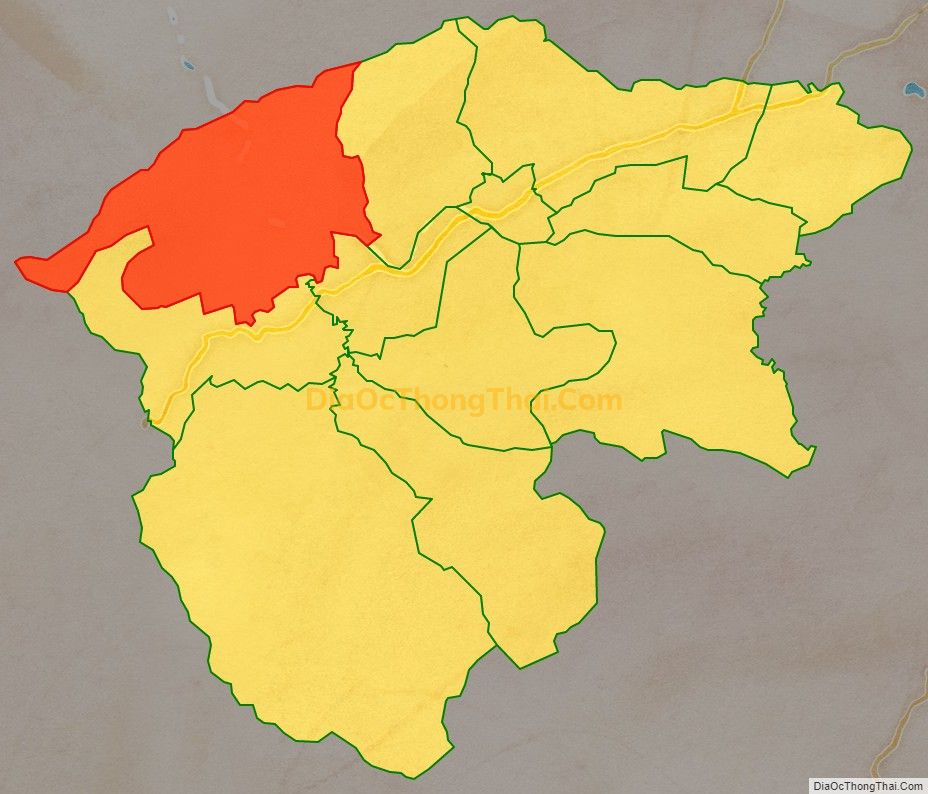 Bản đồ vị trí và địa giới hành chính Xã Hiệp Hòa, huyện Hiệp Đức