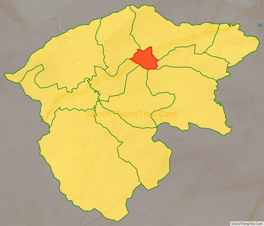 Bản đồ vị trí và địa giới hành chính Thị trấn Tân An (cũ), huyện Hiệp Đức