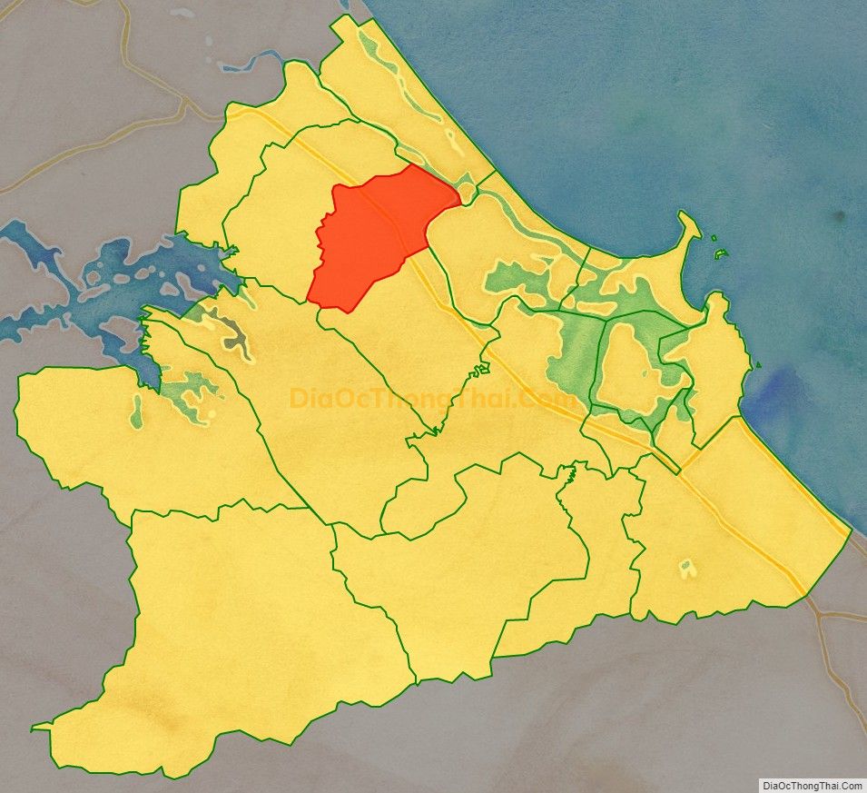 Bản đồ vị trí và địa giới hành chính Xã Tam Anh Bắc, huyện Núi Thành