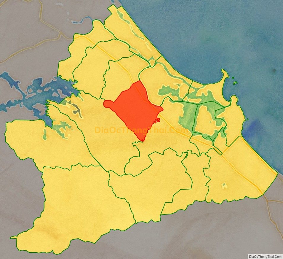 Bản đồ vị trí và địa giới hành chính Xã Tam Anh Nam, huyện Núi Thành