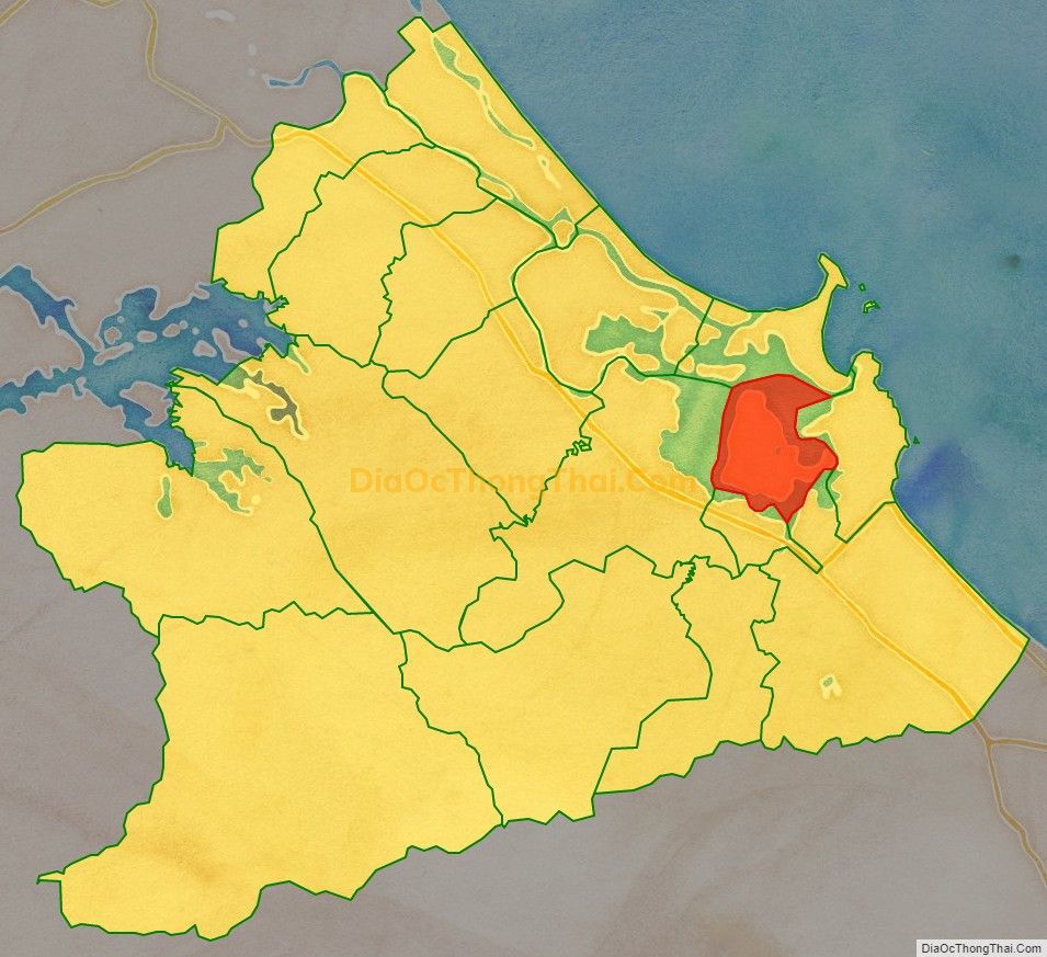 Bản đồ vị trí và địa giới hành chính Xã Tam Giang, huyện Núi Thành