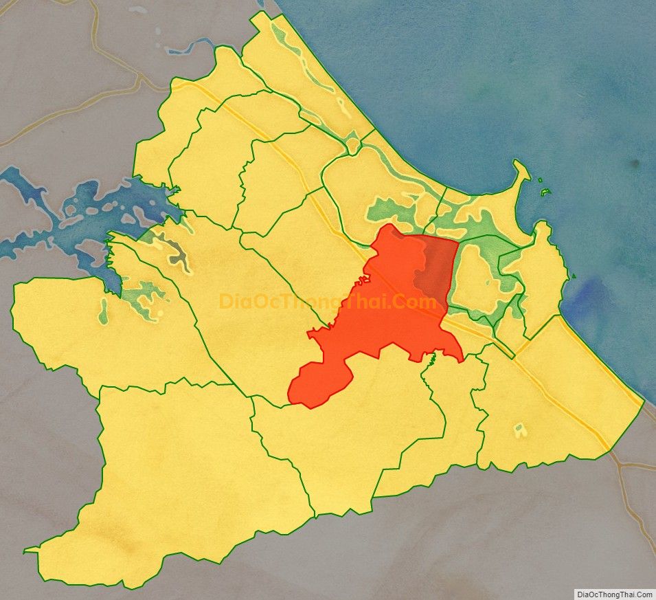 Bản đồ vị trí và địa giới hành chính Xã Tam Hiệp, huyện Núi Thành