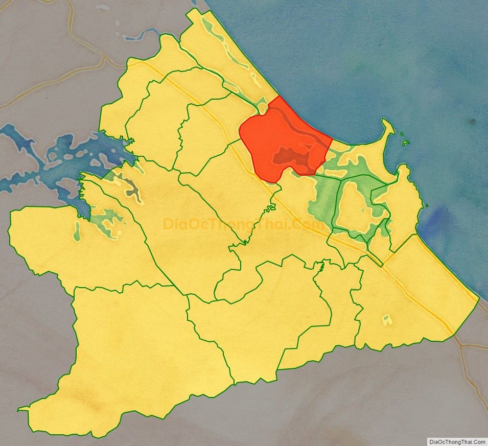 Bản đồ vị trí và địa giới hành chính Xã Tam Hòa, huyện Núi Thành